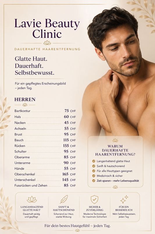 Dauerhafte Haarentfernung Männer